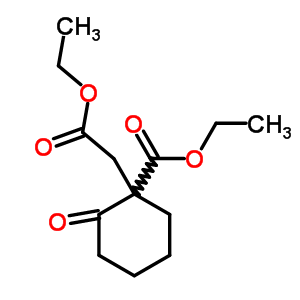 1-(乙氧基羰基甲基)-2-氧代-環(huán)己烷-1-羧酸乙酯結(jié)構(gòu)式_7251-30-1結(jié)構(gòu)式