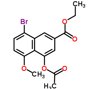 4-(乙?；趸?-8-溴-5-甲氧基-2-萘羧酸乙酯結(jié)構(gòu)式_72586-64-2結(jié)構(gòu)式
