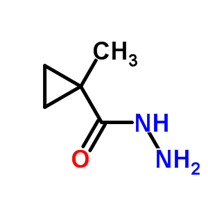 1-甲基環(huán)丙烷碳酰肼結(jié)構(gòu)式_72790-89-7結(jié)構(gòu)式