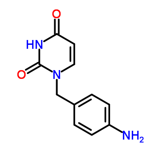 1-[(4-氨基苯基)甲基]-2,4(1H,3h)-嘧啶二酮結(jié)構(gòu)式_7292-94-6結(jié)構(gòu)式