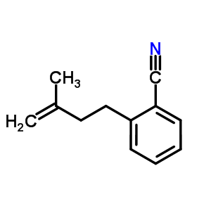 2-(3-甲基-3-丁烯-1-基)苯甲腈結(jié)構(gòu)式_731772-68-2結(jié)構(gòu)式