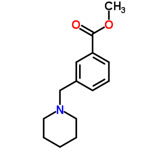 3-(哌啶-1-甲基)苯甲酸甲酯結構式_73278-90-7結構式