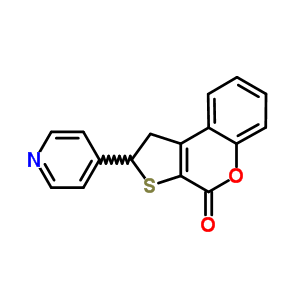 2-(4-吡啶)-1,2-二氫-4H-噻吩并[2,3-c]色烯-4-酮結構式_73386-48-8結構式