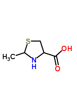 2-甲基-噻唑烷-4-羧酸結(jié)構(gòu)式_7347-97-9結(jié)構(gòu)式