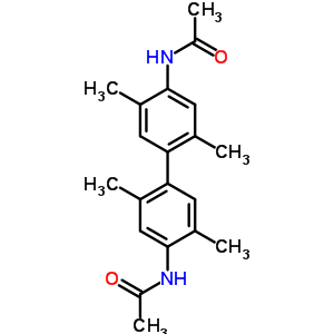 N-[4-(4-乙酰氨基-2,5-二甲基-苯基)-2,5-二甲基-苯基]乙酰胺結(jié)構(gòu)式_7403-08-9結(jié)構(gòu)式