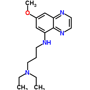 n1,n1-二乙基-n3-(7-甲氧基-5-喹噁啉)-1,3-丙二胺結(jié)構(gòu)式_7403-19-2結(jié)構(gòu)式