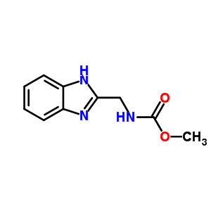 n-(1H-苯并咪唑-2-甲基)氨基甲酸甲酯結構式_74126-99-1結構式