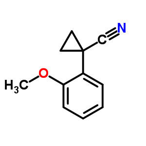 1-(2-甲氧基苯基)環(huán)丙烷甲腈結(jié)構(gòu)式_74204-96-9結(jié)構(gòu)式