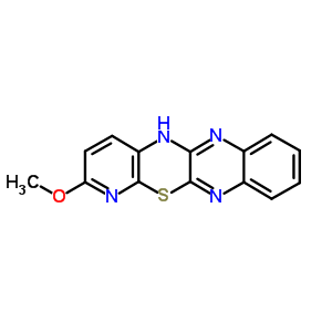 2-甲氧基-5H-吡啶并(3,2:5,6)(1,4)噻嗪并(2,3-b)喹噁啉結(jié)構(gòu)式_74396-45-5結(jié)構(gòu)式