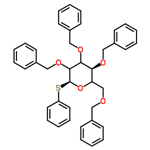 苯基 2,3,4,6-四-O-芐基-1-硫代-beta-D-半乳糖吡喃糖苷結(jié)構(gòu)式_74801-29-9結(jié)構(gòu)式