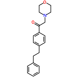2-(4-嗎啉)-1-[4-(2-苯基乙基)苯基]-乙酮結(jié)構(gòu)式_7495-27-4結(jié)構(gòu)式
