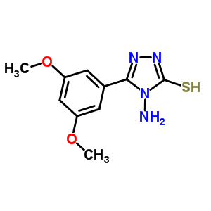 4-氨基-5-(3,5-二甲氧基苯基)-4H-1,2,4-噻唑-3-硫醇結構式_750624-63-6結構式