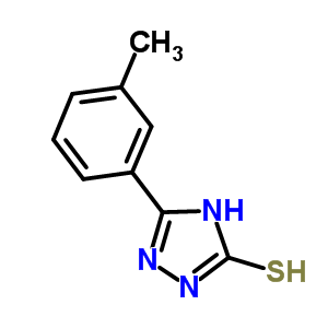 5-(3-甲基苯基)-4H-1,2,4-噻唑-3-硫醇結(jié)構(gòu)式_75218-27-8結(jié)構(gòu)式