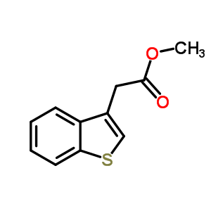 2-(1-苯并噻吩-3-基)乙酸甲酯結(jié)構(gòu)式_7597-67-3結(jié)構(gòu)式