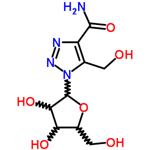 5-(羥基甲基)-1-b-d-呋核亞硝脲-1H-1,2,3-噻唑-4-羧酰胺結(jié)構(gòu)式_76143-41-4結(jié)構(gòu)式