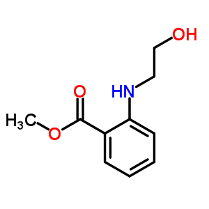 2-(2-羥基乙基氨基)苯甲酸甲酯結構式_76315-61-2結構式