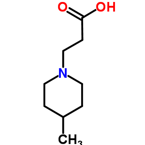 3-(4-甲基哌啶-1-基)丙酸鹽酸鹽結(jié)構(gòu)式_765891-92-7結(jié)構(gòu)式