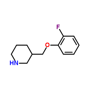 3-(2-氟-苯氧基甲基)-哌啶結(jié)構(gòu)式_768358-04-9結(jié)構(gòu)式