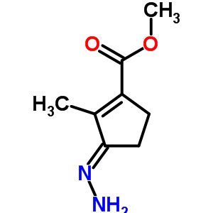 (3z)-3-肼基-2-甲基-環(huán)戊烯-1-羧酸甲酯結(jié)構(gòu)式_7702-21-8結(jié)構(gòu)式