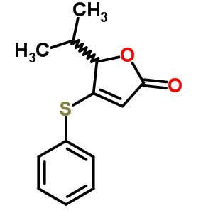 5-(1-甲基乙基)-4-(苯基硫代)-2(5H)-呋喃酮結(jié)構(gòu)式_77199-27-0結(jié)構(gòu)式