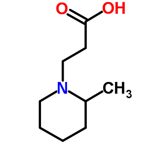 3-(2-甲基哌啶-1-基)丙酸鹽酸鹽結構式_773108-59-1結構式