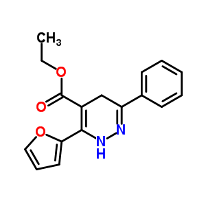 3-(2-呋喃基)-6-苯基-2,5-二氫吡嗪-4-羧酸乙酯結構式_77588-70-6結構式