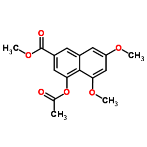 4-(乙?；趸?-5,7-二甲氧基-2-萘羧酸甲酯結(jié)構(gòu)式_77729-56-7結(jié)構(gòu)式