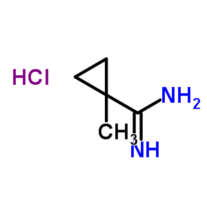 1-甲基環(huán)丙烷羧酰胺鹽酸鹽結構式_78104-89-9結構式