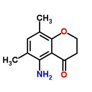 5-氨基-2,3-二氫-6,8-二甲基-4H-1-苯并吡喃-4-酮結(jié)構(gòu)式_78105-22-3結(jié)構(gòu)式