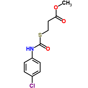 3-[(4-氯苯基)氨基甲?；酋；鵠丙酸甲酯結(jié)構(gòu)式_78614-22-9結(jié)構(gòu)式
