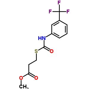 3-[[3-(三氟甲基)苯基]氨基甲?；酋；鵠丙酸甲酯結構式_78614-24-1結構式