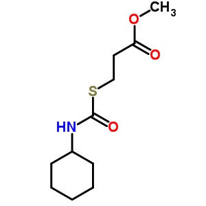 3-(環(huán)己基氨基甲酰磺?；?丙酸甲酯結(jié)構(gòu)式_78614-27-4結(jié)構(gòu)式
