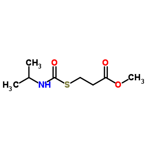 3-(丙烷-2-基氨基甲?；酋；?丙酸甲酯結(jié)構(gòu)式_78614-30-9結(jié)構(gòu)式
