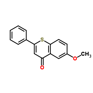 6-甲氧基-2-苯基-硫代色烯-4-酮結構式_789-98-0結構式