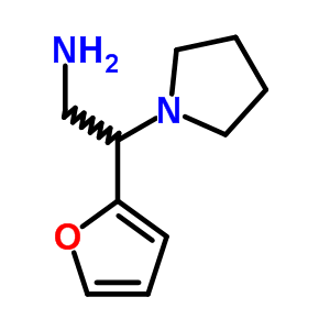 2-呋喃-2-基-2-吡咯烷-1-乙胺結(jié)構(gòu)式_790263-43-3結(jié)構(gòu)式