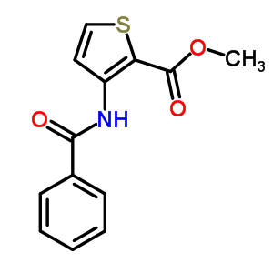 3-(苯甲?；被?-2-噻吩羧酸甲酯結(jié)構(gòu)式_79128-70-4結(jié)構(gòu)式