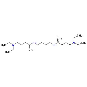 N-[4-(5-二乙基氨基五n-2-基氨基)丁基]-N,N-二乙基-戊烷-1,4-二胺結(jié)構(gòu)式_79692-18-5結(jié)構(gòu)式