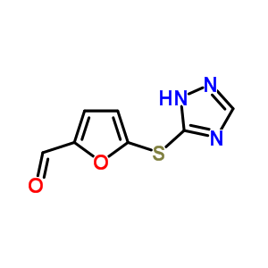 5-(1H-[1,2,4]噻唑-3-基磺?；?-呋喃-2-甲醛結(jié)構(gòu)式_797807-53-5結(jié)構(gòu)式