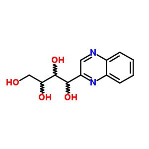1-(2-喹噁啉)-1,2,3,4-丁四醇結(jié)構(gòu)式_80840-09-1結(jié)構(gòu)式
