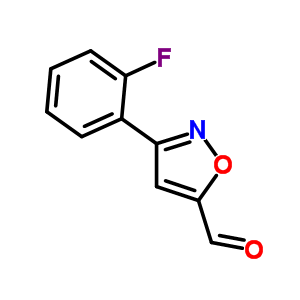 3-(2-氟苯基)-5-異噁唑羧醛結(jié)構(gòu)式_808740-52-5結(jié)構(gòu)式