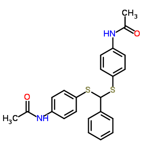 N-[4-[(4-乙酰氨基苯基)磺?；?苯基-甲基]磺酰基苯基]乙酰胺結(jié)構(gòu)式_81279-54-1結(jié)構(gòu)式