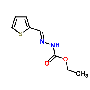 n-(噻吩-2-基亞甲基氨基)氨基甲酸乙酯結(jié)構(gòu)式_81291-64-7結(jié)構(gòu)式
