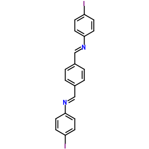 N-(4-碘苯基)-1-[4-[(4-碘苯基)亞氨基甲基]苯基]甲胺結(jié)構(gòu)式_81431-01-8結(jié)構(gòu)式