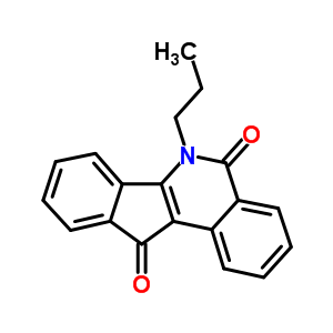 6-丙基-5H-茚并[1,2-c]異喹啉-5,11(6h)-二酮結(jié)構(gòu)式_81721-74-6結(jié)構(gòu)式