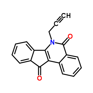 6-(2-丙炔)-5H-茚并[1,2-c]異喹啉-5,11(6H)-二酮結(jié)構(gòu)式_81721-78-0結(jié)構(gòu)式