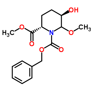 (2s,5r)-1-cbz-5-羥基-6-甲氧基哌啶甲酸甲酯結構式_824943-45-5結構式