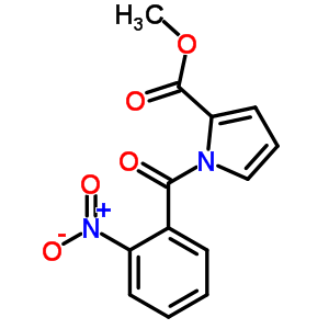 1-(2-硝基苯甲?；?吡咯-2-羧酸甲酯結構式_82635-51-6結構式