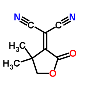 2-(二氫-4,4-二甲基-2-氧代-3(2H)-呋喃)-丙二腈結(jié)構(gòu)式_82698-94-0結(jié)構(gòu)式