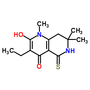 3-乙基-2-羥基-1,7,7-三甲基-5-磺?；?6,8-二氫-1,6-萘啶-4-酮結(jié)構(gòu)式_82843-18-3結(jié)構(gòu)式