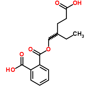 單(4-​羧基-​2-​乙基丁基)鄰苯二甲酸酯結構式_82975-92-6結構式